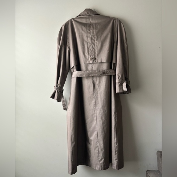 British Mist tan cream color long trench coat‎ size 12 - Picture 12 of 12